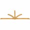 Ekena Millwork Redmond Rough Sawn Timber Gable Bracket, Western Red Cedar, 108"W x 45"H x 2"D x 4"F, 10/12 Pitch GBW108X45X0204RED00RWR - alternate 4